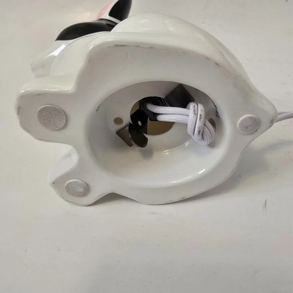 French Bulldog Black & White Ceramic Night Light Lamp